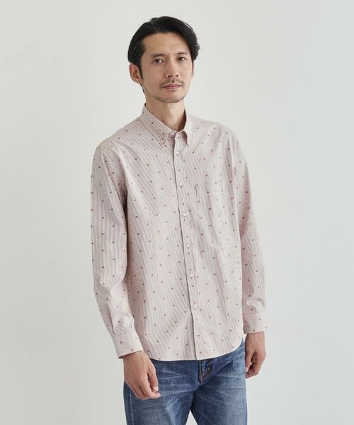 TAKEO KIKUCHI / タケオキクチ シャツ・ブラウス | ハットモチーフ ジャカード ストライプ シャツ | 詳細28