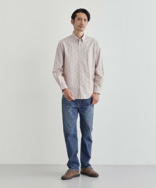 TAKEO KIKUCHI / タケオキクチ シャツ・ブラウス | ハットモチーフ ジャカード ストライプ シャツ | 詳細30