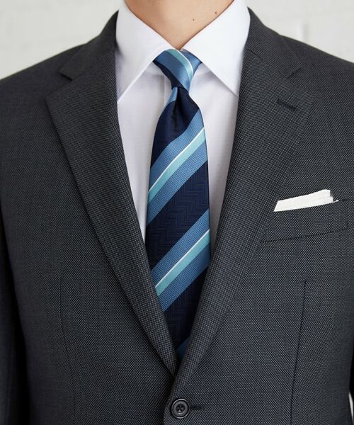 TAKEO KIKUCHI / タケオキクチ ネクタイ | 【THE FLAGSHIP】矢羽根文様（やばねもん）ストライプ ネクタイ | 詳細8