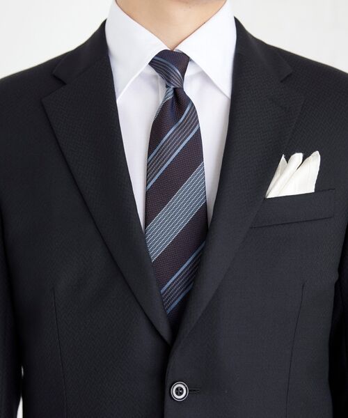 TAKEO KIKUCHI / タケオキクチ ネクタイ | 【THE FLAGSHIP】桧垣紋（ひがきもん）ストライプ ネクタイ | 詳細7