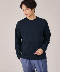 TAKEO KIKUCHI / タケオキクチ カットソー | 【Made in JAPAN】千鳥柄 ストレッチ プルオーバー