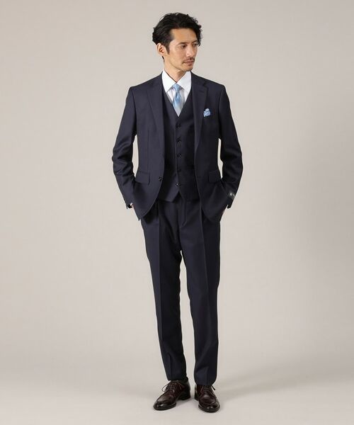 TAKEO KIKUCHI / タケオキクチ ベスト | 【DORMEUIL AMADEUS365】ピンストライプ ベスト/3ピース対応 | 詳細20