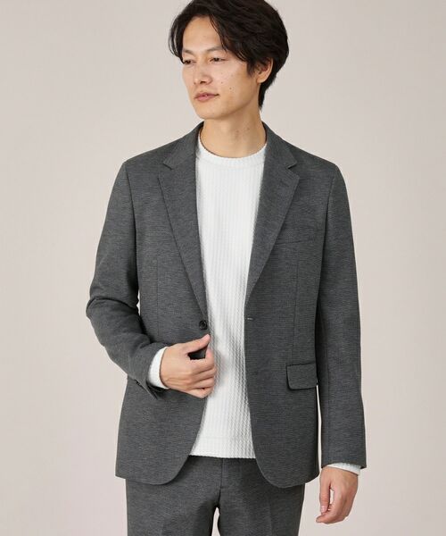 TAKEO KIKUCHI / タケオキクチ テーラードジャケット | メランジ ハニカム ストレッチ ジャケット | 詳細24