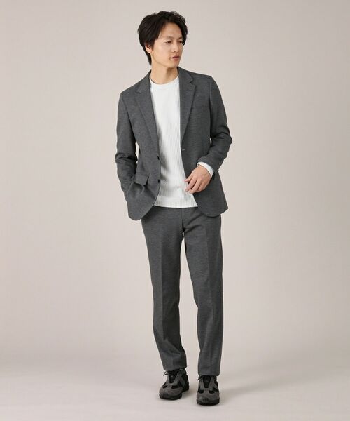 TAKEO KIKUCHI / タケオキクチ テーラードジャケット | メランジ ハニカム ストレッチ ジャケット | 詳細25