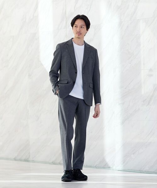 TAKEO KIKUCHI / タケオキクチ テーラードジャケット | メランジ ハニカム ストレッチ ジャケット | 詳細27