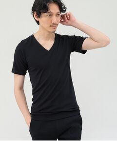 ベーシック半袖VネックTシャツ