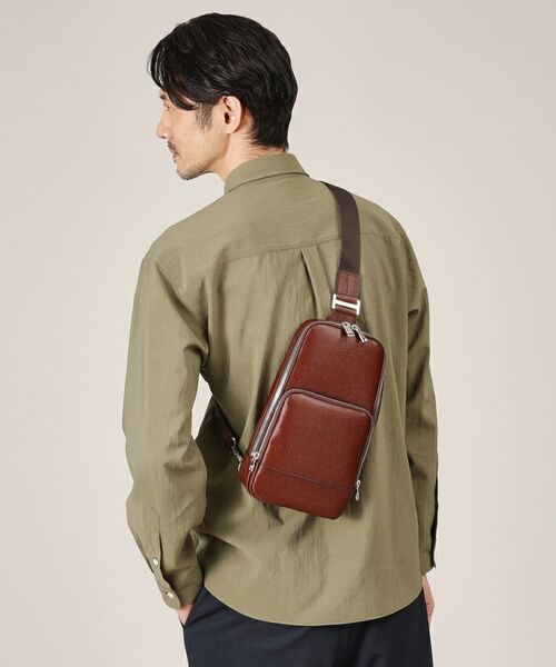 TAKEO KIKUCHI / タケオキクチ ショルダーバッグ | 水シボレザーワンショルダーバッグ | 詳細21