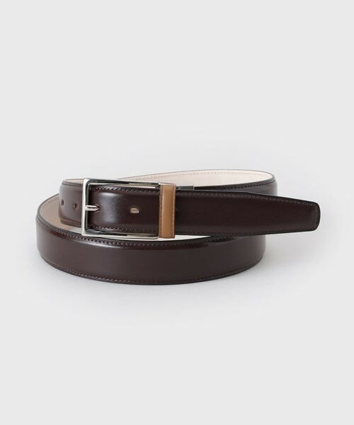 TAKEO KIKUCHI/タケオキクチ 【Made in JAPAN】カンジャンテ 配色ドレスベルト ブラウン(543) 00 TAKEO KIKUCHI/タケオキクチ 【Made in JAPAN】カンジャンテ 配色ドレスベルト ブラウン(543) 00
