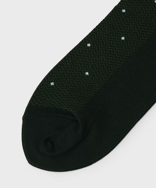 TAKEO KIKUCHI / タケオキクチ ソックス | 小紋ヘリンボン ドレスソックス | 詳細2