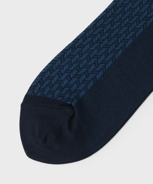 TAKEO KIKUCHI / タケオキクチ ソックス | 矢絣柄 ドレスソックス | 詳細2