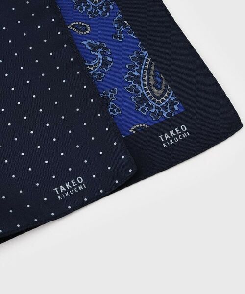 TAKEO KIKUCHI / タケオキクチ 服飾雑貨 | 【パーティーブライダル】リバーシブルシルクポケットチーフ | 詳細8