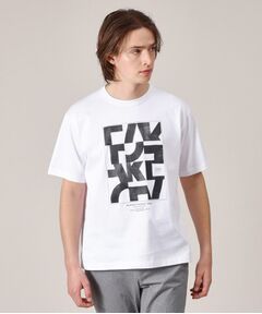 TAKEO KIKUCHI / タケオキクチ Tシャツ | 【Made in JAPAN】パズル柄 半袖ポンチ Tシャツ
