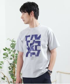TAKEO KIKUCHI / タケオキクチ Tシャツ | 【Made in JAPAN】パズル柄 半袖ポンチ Tシャツ