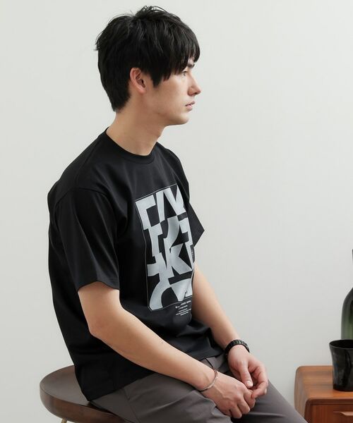 TAKEO KIKUCHI / タケオキクチ Tシャツ | 【Made in JAPAN】パズル柄 半袖ポンチ Tシャツ | 詳細19