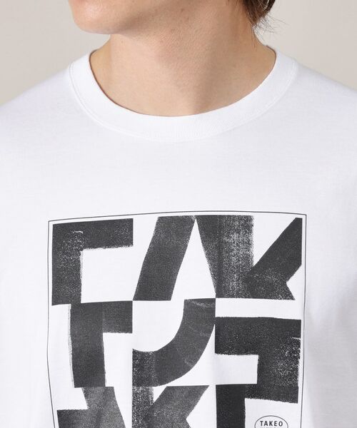TAKEO KIKUCHI / タケオキクチ Tシャツ | 【Made in JAPAN】パズル柄 半袖ポンチ Tシャツ | 詳細5