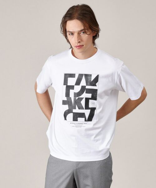 TAKEO KIKUCHI / タケオキクチ Tシャツ | 【Made in JAPAN】パズル柄 半袖ポンチ Tシャツ | 詳細9
