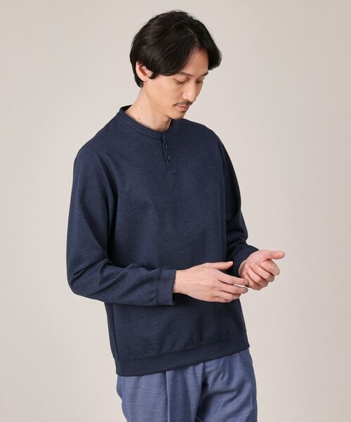 TAKEO KIKUCHI / タケオキクチ カットソー | メランジ ハニカム プルーバー | 詳細12