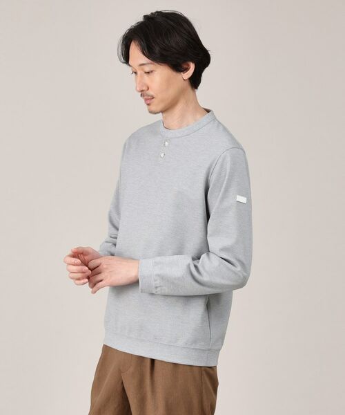 TAKEO KIKUCHI / タケオキクチ カットソー | メランジ ハニカム プルーバー | 詳細3