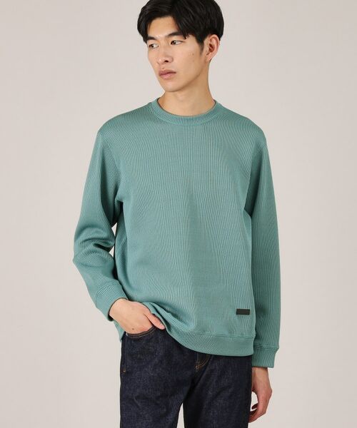 TAKEO KIKUCHI/タケオキクチ 【Made in JAPAN】ニットライク プルオーバー カットソー ブルー(092) 02(M) TAKEO KIKUCHI/タケオキクチ 【Made in JAPAN】ニットライク プルオーバー カットソー ブルー(092) 02(M)