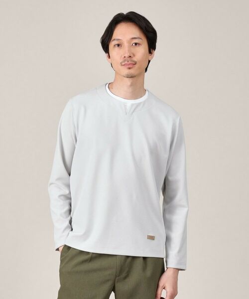 TAKEO KIKUCHI / タケオキクチ カットソー | 【Made in JAPAN】フェイクレイヤード キーネック カットソー | 詳細10