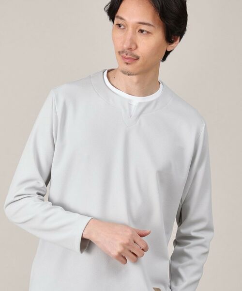 TAKEO KIKUCHI / タケオキクチ カットソー | 【Made in JAPAN】フェイクレイヤード キーネック カットソー | 詳細11