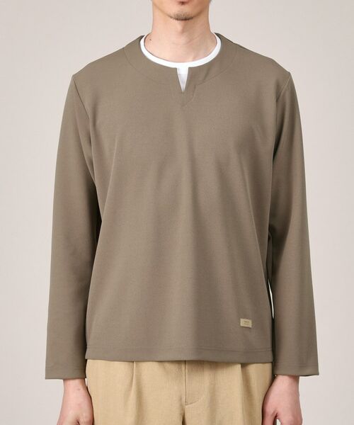 TAKEO KIKUCHI / タケオキクチ カットソー | 【Made in JAPAN】フェイクレイヤード キーネック カットソー | 詳細2