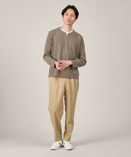 TAKEO KIKUCHI / タケオキクチ カットソー | 【Made in JAPAN】フェイクレイヤード キーネック カットソー | 詳細20