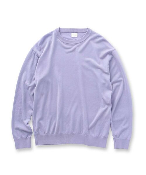 TAKEO KIKUCHI / タケオキクチ ニット・セーター | 【THE FLAGSHIP】ウール混シルク プルオーバーニット | 詳細1