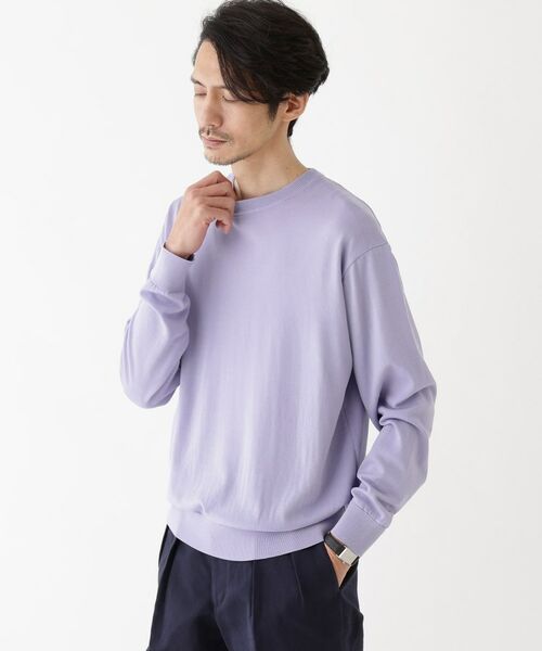 TAKEO KIKUCHI / タケオキクチ ニット・セーター | 【THE FLAGSHIP】ウール混シルク プルオーバーニット | 詳細14