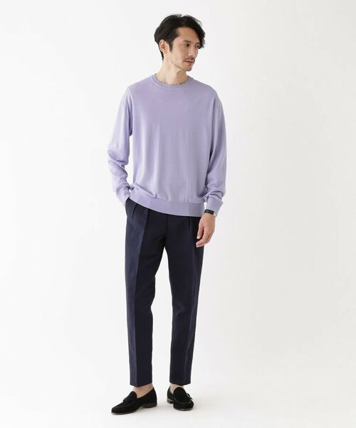 TAKEO KIKUCHI / タケオキクチ ニット・セーター | 【THE FLAGSHIP】ウール混シルク プルオーバーニット | 詳細15