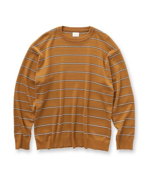 TAKEO KIKUCHI / タケオキクチ ニット・セーター | 【THE FLAGSHIP】ボーダー プルオーバー ニット | 詳細1