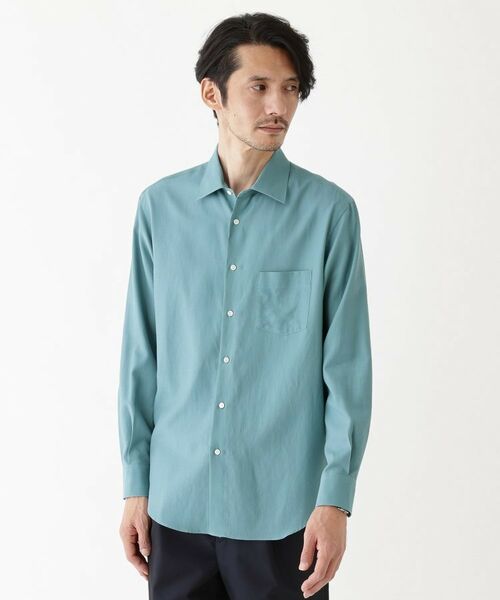 TAKEO KIKUCHI/タケオキクチ 【THE FLAGSHIP】オーガニックコットン シャツ ブルー(092) 02(M) TAKEO KIKUCHI/タケオキクチ 【THE FLAGSHIP】オーガニックコットン シャツ ブルー(092) 02(M)