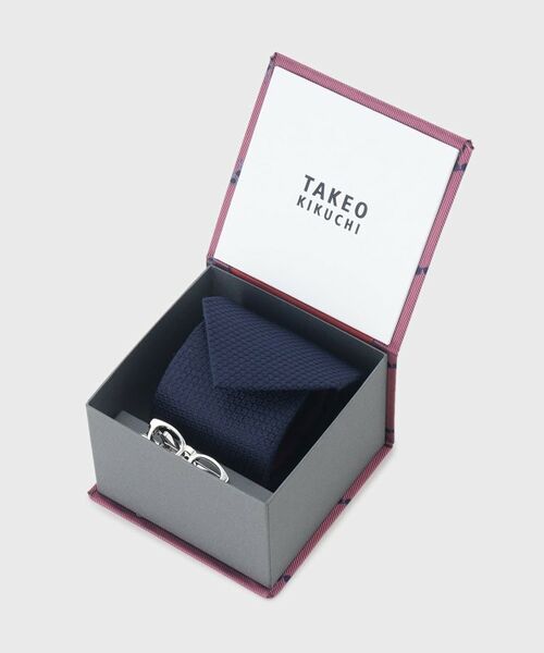 TAKEO KIKUCHI / タケオキクチ ネクタイ | 【BOXセット／限定】メガネモチーフ ネクタイ＆タイバー セット | 詳細12