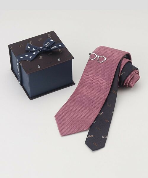TAKEO KIKUCHI / タケオキクチ ネクタイ | 【BOXセット／限定】メガネモチーフ ネクタイ＆タイバー セット | 詳細15