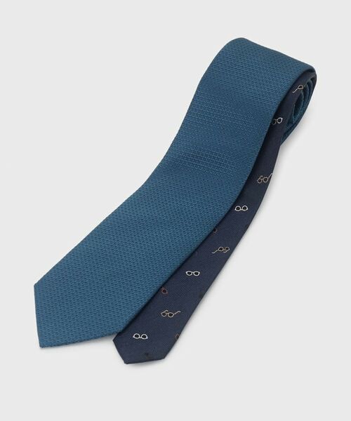 TAKEO KIKUCHI / タケオキクチ ネクタイ | 【BOXセット／限定】メガネモチーフ ネクタイ＆タイバー セット | 詳細2