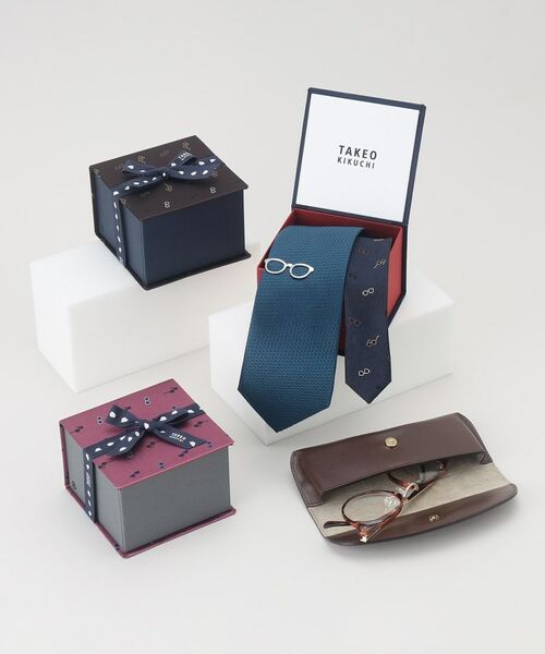 TAKEO KIKUCHI / タケオキクチ ネクタイ | 【BOXセット／限定】メガネモチーフ ネクタイ＆タイバー セット | 詳細24