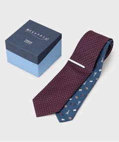 TAKEO KIKUCHI / タケオキクチ ネクタイ | 【BOXセット】旅するネクタイ～世界編～ ネクタイ＆タイバー セット