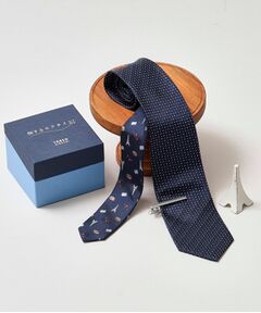 TAKEO KIKUCHI / タケオキクチ ネクタイ | 【BOXセット】旅するネクタイ～世界編～ ネクタイ＆タイバー セット