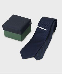 TAKEO KIKUCHI / タケオキクチ ネクタイ | 【BOXセット】スタンダード柄ネクタイ＆タイバー