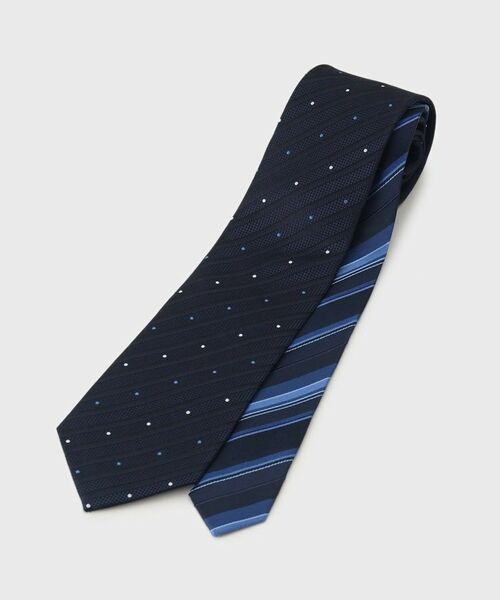 TAKEO KIKUCHI / タケオキクチ ネクタイ | 【BOXセット】スタンダード柄ネクタイ＆タイバー | 詳細2