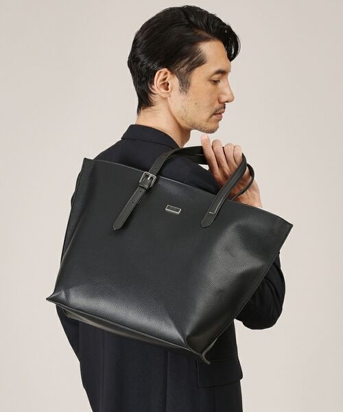 TAKEO KIKUCHI / タケオキクチ トートバッグ | レザーハンドル シュリンクPU トート | 詳細18