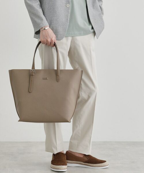 TAKEO KIKUCHI / タケオキクチ トートバッグ | レザーハンドル シュリンクPU トート | 詳細22