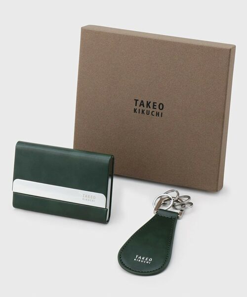 TAKEO KIKUCHI/タケオキクチ 【BOXセット】名刺入れ+シューホーン セット グリーン(024) 00 TAKEO KIKUCHI/タケオキクチ 【BOXセット】名刺入れ+シューホーン セット グリーン(024) 00