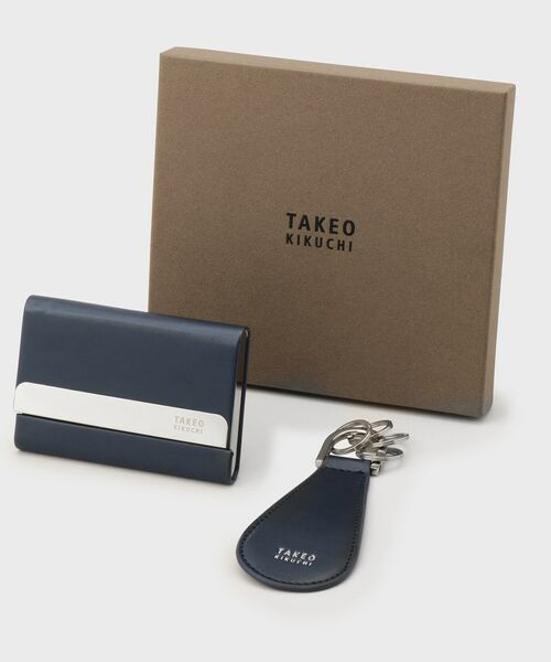 TAKEO KIKUCHI/タケオキクチ 【BOXセット】名刺入れ+シューホーン セット ネイビー(094) 00 TAKEO KIKUCHI/タケオキクチ 【BOXセット】名刺入れ+シューホーン セット ネイビー(094) 00