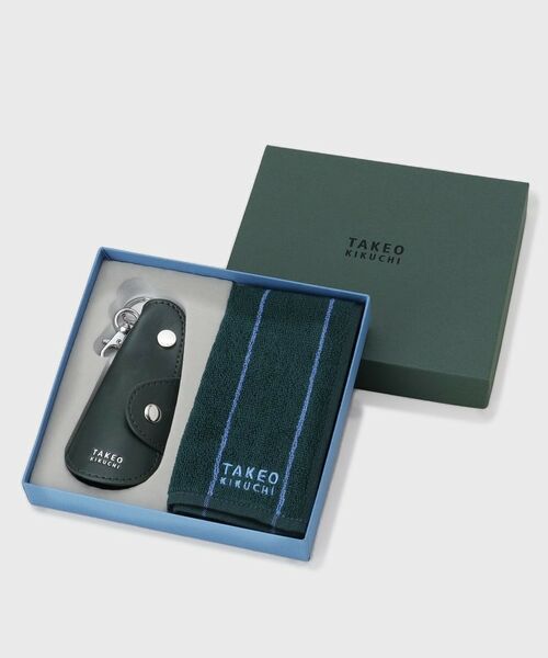 TAKEO KIKUCHI/タケオキクチ タオルハンカチシューホーンセット グリーン(024) 00 TAKEO KIKUCHI/タケオキクチ タオルハンカチシューホーンセット グリーン(024) 00
