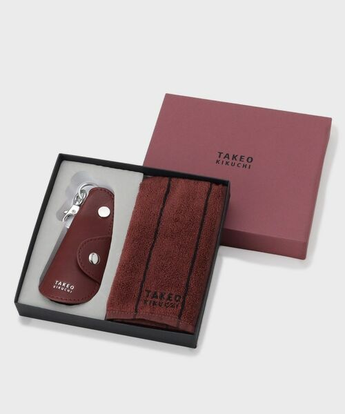TAKEO KIKUCHI/タケオキクチ タオルハンカチシューホーンセット レッド(063) 00 TAKEO KIKUCHI/タケオキクチ タオルハンカチシューホーンセット レッド(063) 00