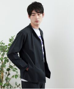 TAKEO KIKUCHI / タケオキクチ シャツ・ブラウス | 【軽羽織】ハイストレッチ オープンバンドカラー シャツ