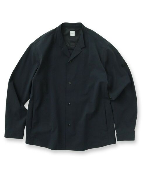 TAKEO KIKUCHI / タケオキクチ シャツ・ブラウス | 【軽羽織】ハイストレッチ オープンバンドカラー シャツ | 詳細1