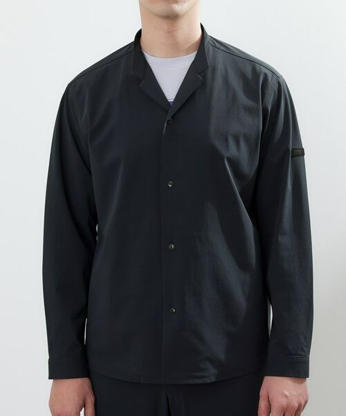 TAKEO KIKUCHI / タケオキクチ シャツ・ブラウス | 【軽羽織】ハイストレッチ オープンバンドカラー シャツ | 詳細2
