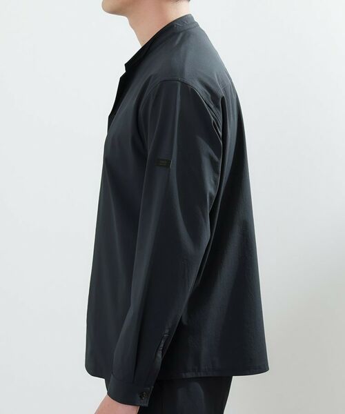TAKEO KIKUCHI / タケオキクチ シャツ・ブラウス | 【軽羽織】ハイストレッチ オープンバンドカラー シャツ | 詳細3